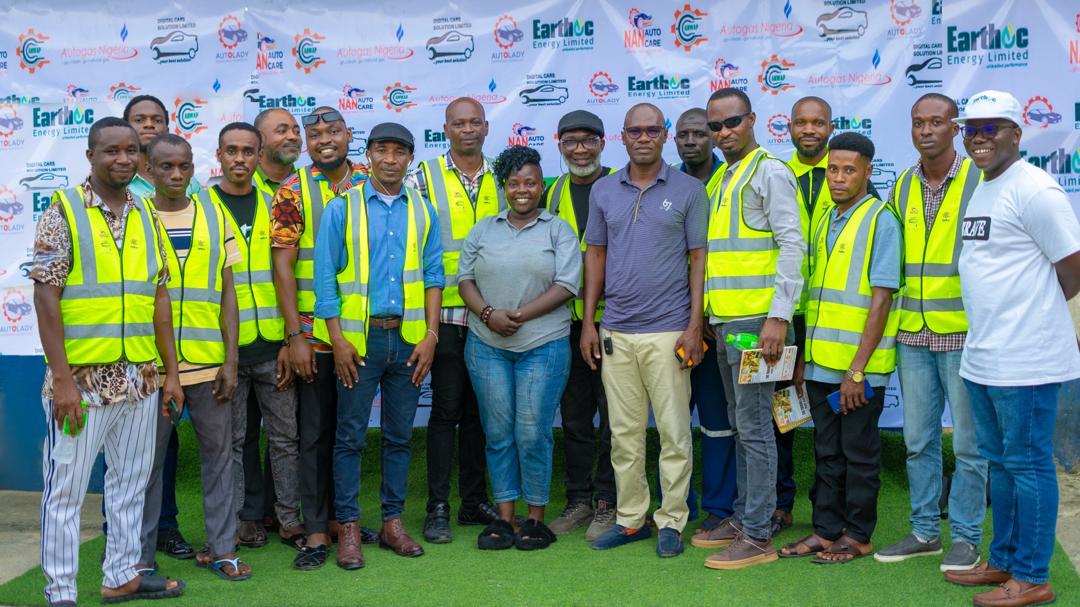Earthoc trainees working with industrial equipment