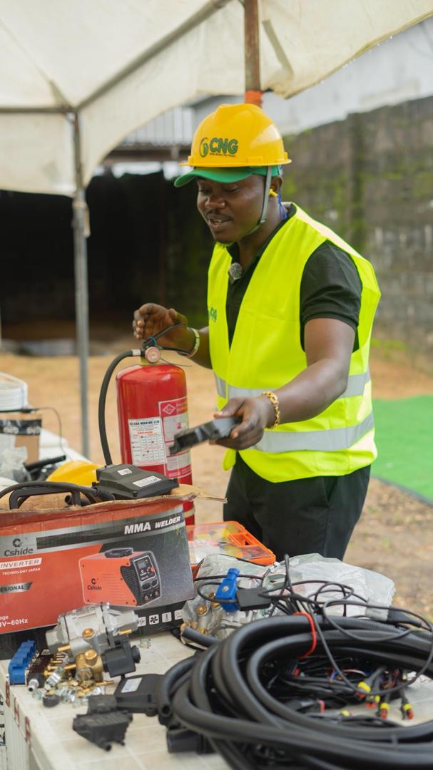 Earthoc trainees working with industrial equipment